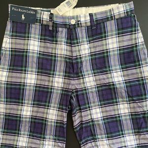 Men’s Ralph Lauren Plaid Shorts 33 Waist